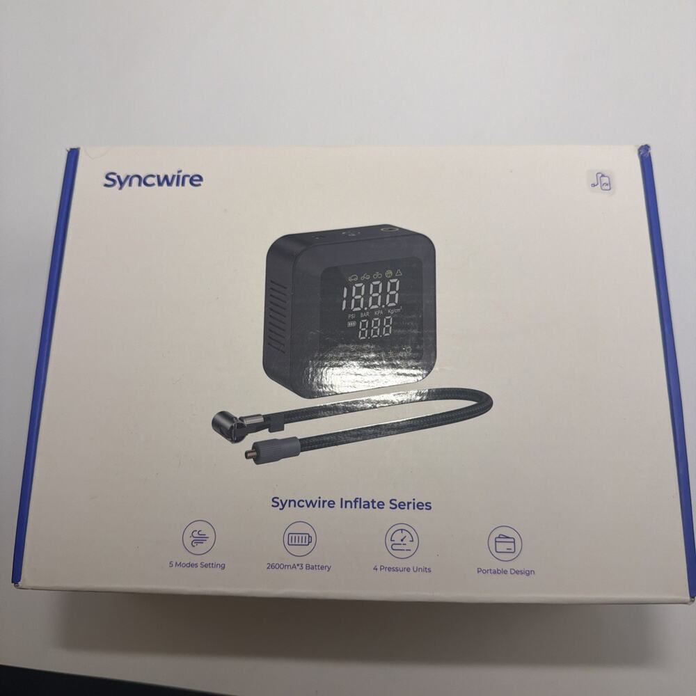 Syncwire Tire Inflator Portable Air Compressor 150PSI Air Pump